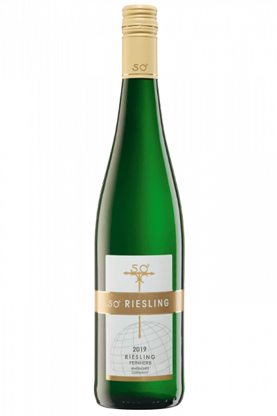 50 Riesling Feinherb Deutscher Qualitätswein Rheingau 50°grad 2023 Vino Bianco 50°grad