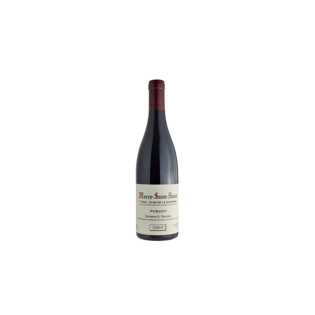 Clos de la Bussière Morey Saint Denis George Roumier 2003 Vino Rosso George Roumier